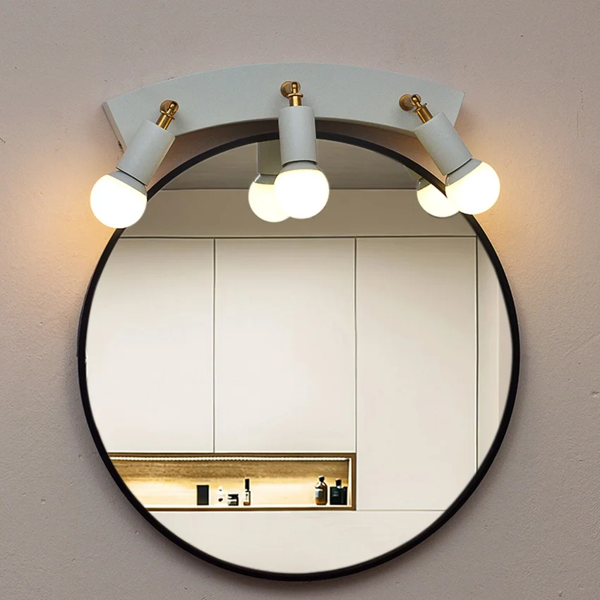 Wholesale Modern LED Lighted Hollywood Vanity Makeup Mirror front lamp Curved Design for Home  Bathroom Use