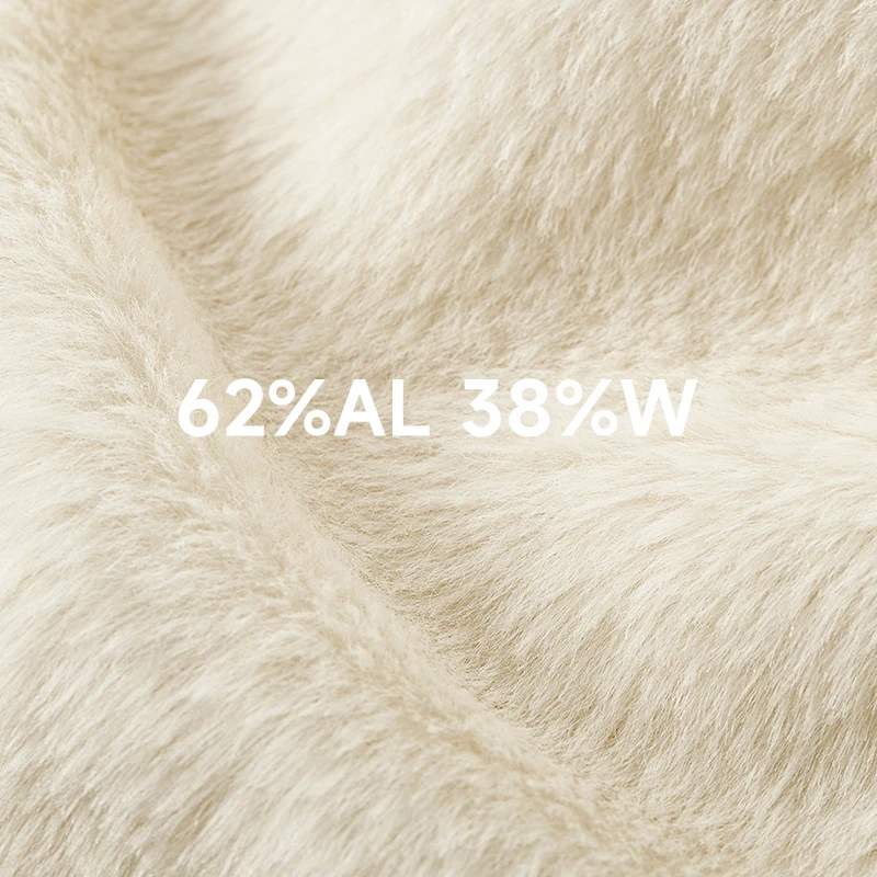 Luxury Off-the-shelf Goods Wool Cashmere Fabric Merino wool Italian fabric White 62%Alpaca 38%Wool