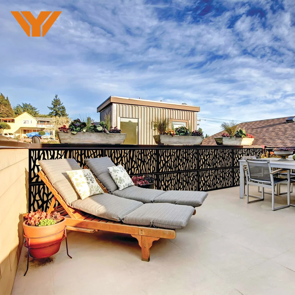 Decorative Aluminum Private Garden Fence Yard Fence