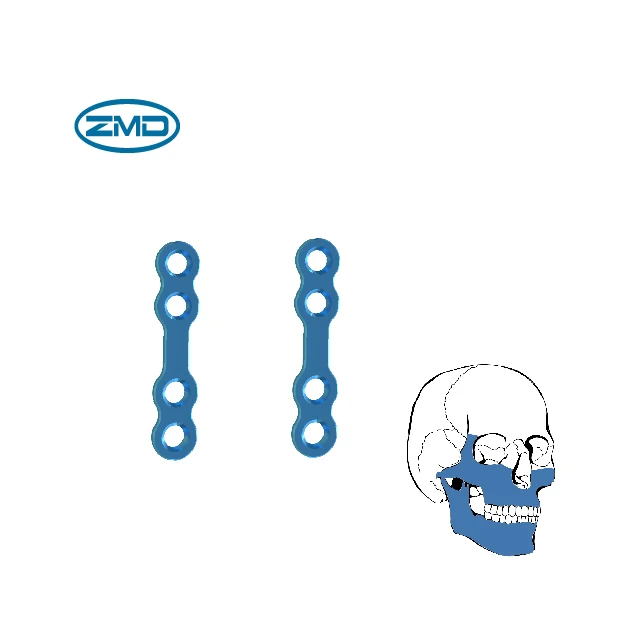 ZMD High Quality Manufacturer Maxillofacial System Straight Bridge Plate 1.0mm Thickness
