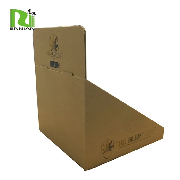 Cardboard Small Counter Top Sample Display Kraft paper displays