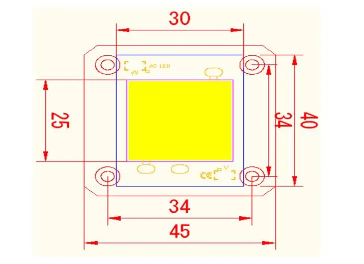 30W 40W 50W 60W 70W 80W AC COB LED Module Driverless LED Chip 220V For Outdoor Flood Light Street Light 50W LED COB Chip