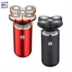Zkagile 5 Head Electric Razor Rechargeable Beard Hair Trimmer Shaver Mens Custom Shaving Machines 5 In 1 Electric Shaver For Men