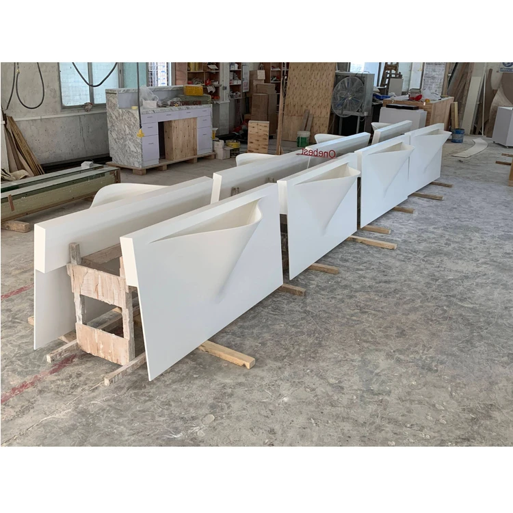 High End Design Style Marble Stone Bathroom Ceramic Stone Wash Basin Wood Wash Basin Under Cabinet