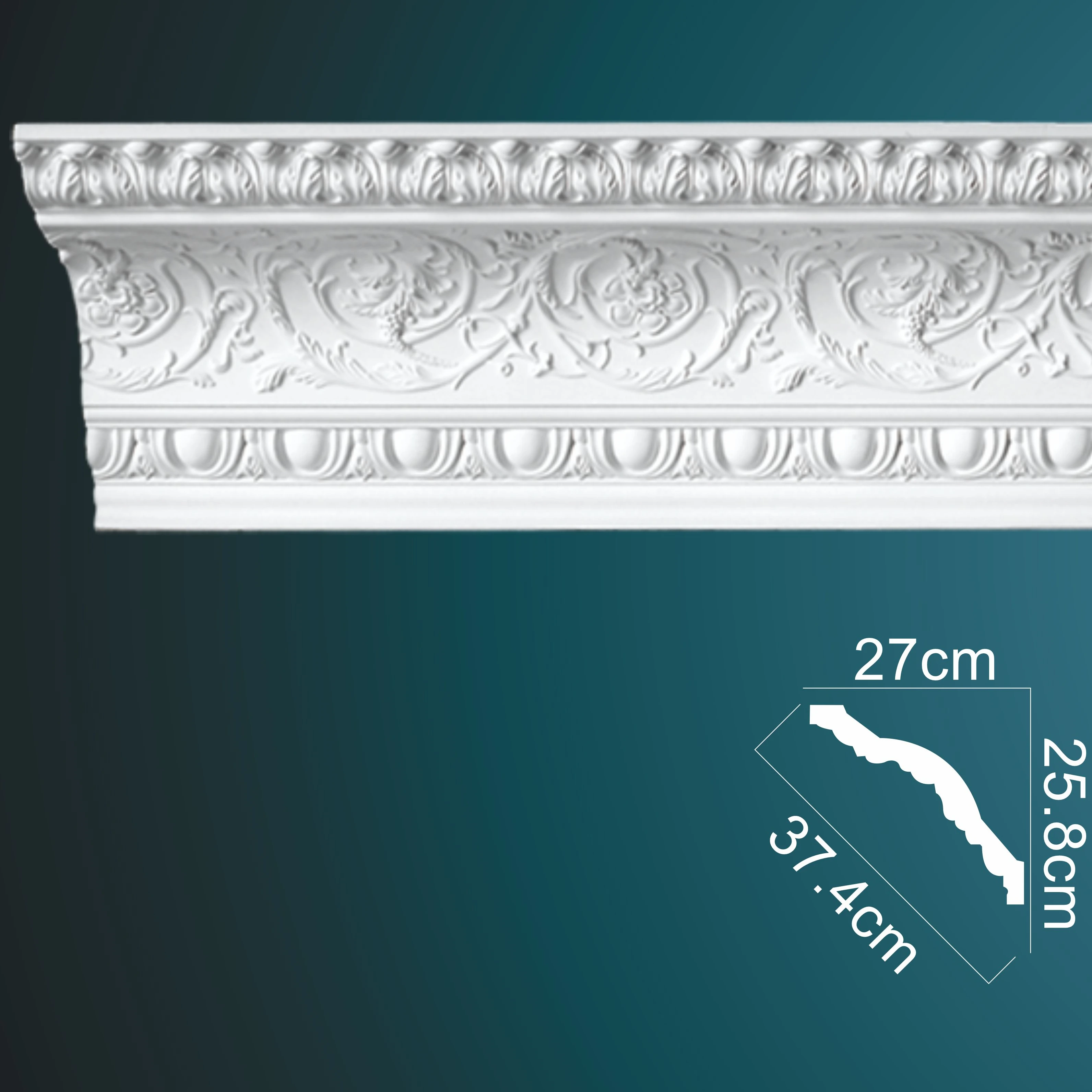 Good Resilence and Tenacity Light Hard Interior ElegantChina Wholesale Polyurethane Crown Molding Ceiling Cornices