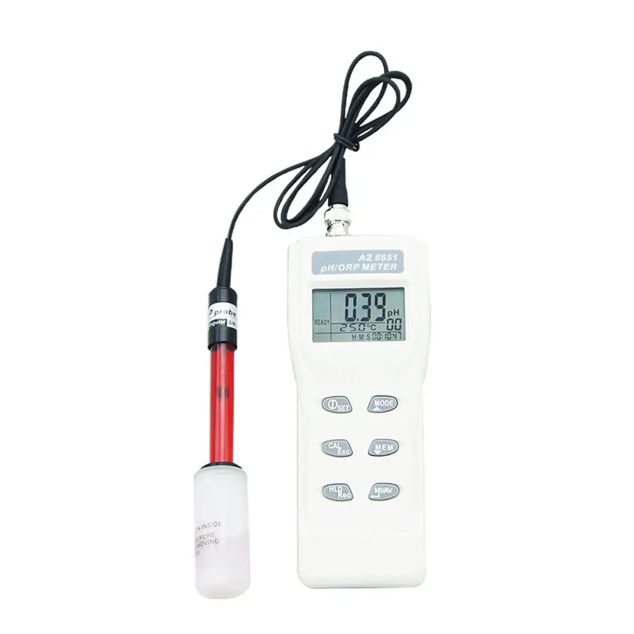 AZ8651 Handheld pH Meters/ORP Meter pH Meter/ORP Tester Water Quality Analyzer Oxidation Reduction Potentiometer