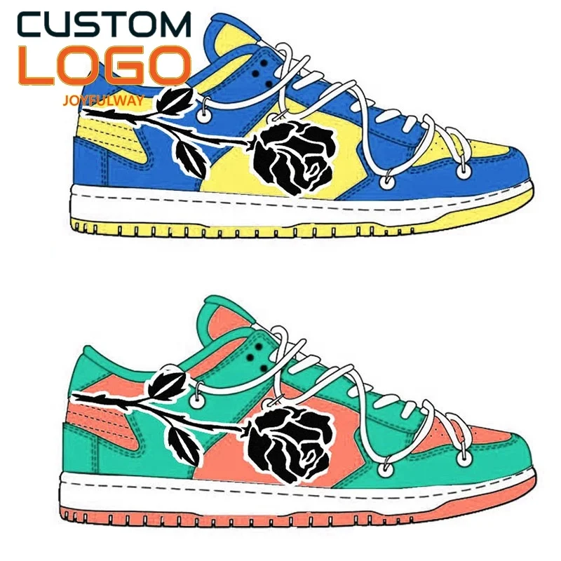 2023 Best Selling small order dunky Custom Sneaker Logo Skateboard SB Basketball walking style shoes unisex