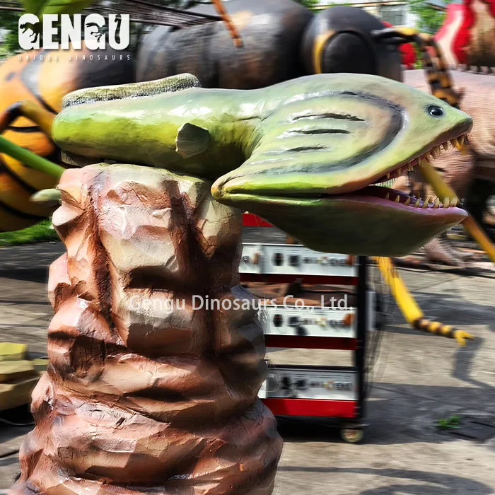 3D Life Size Animatronic Marine Organism Model Artificial Eel Model For Waterpark