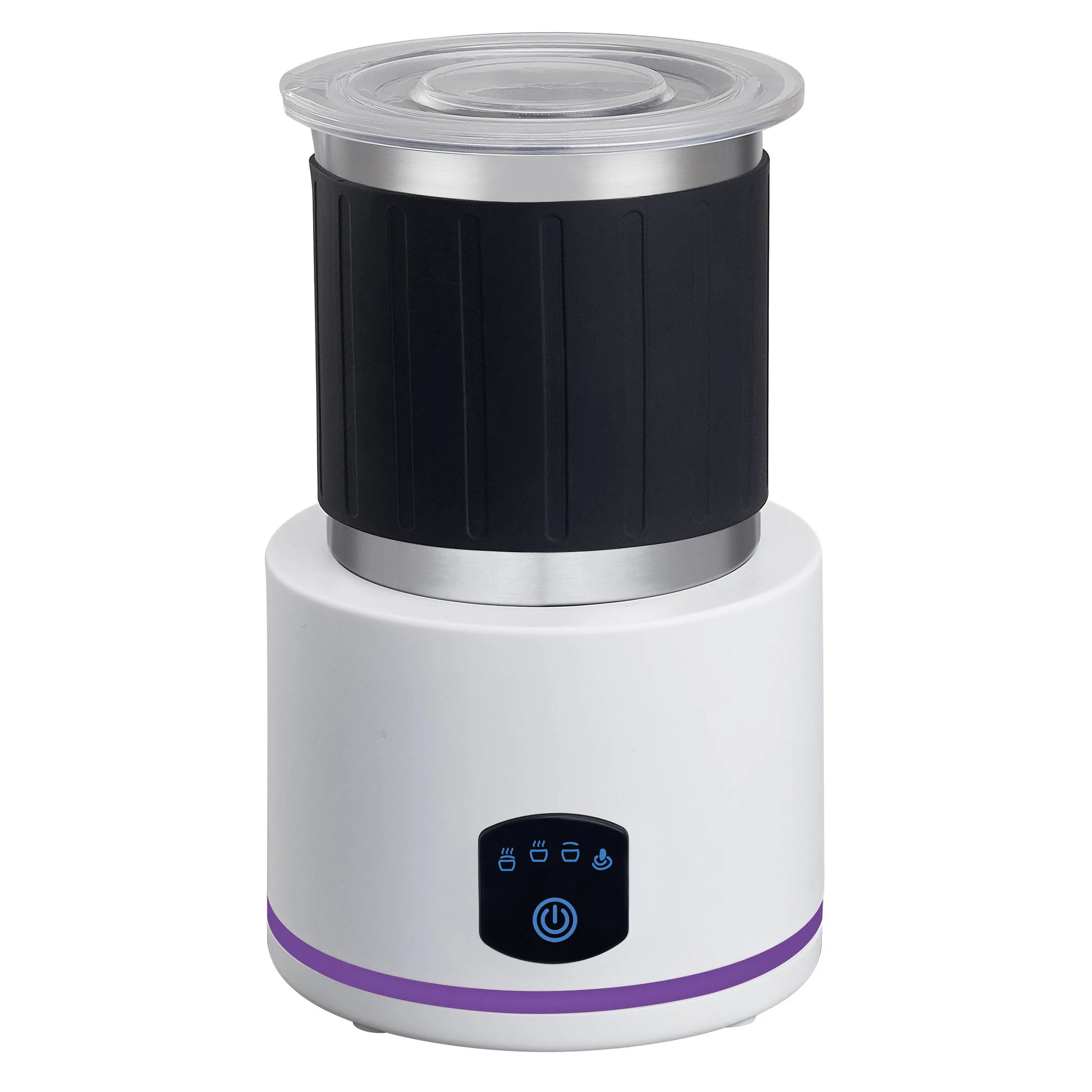 New design Black White Warm Milk Foamer Machine Coffee Milk Foam Maker Automatic Electric Milk Frother