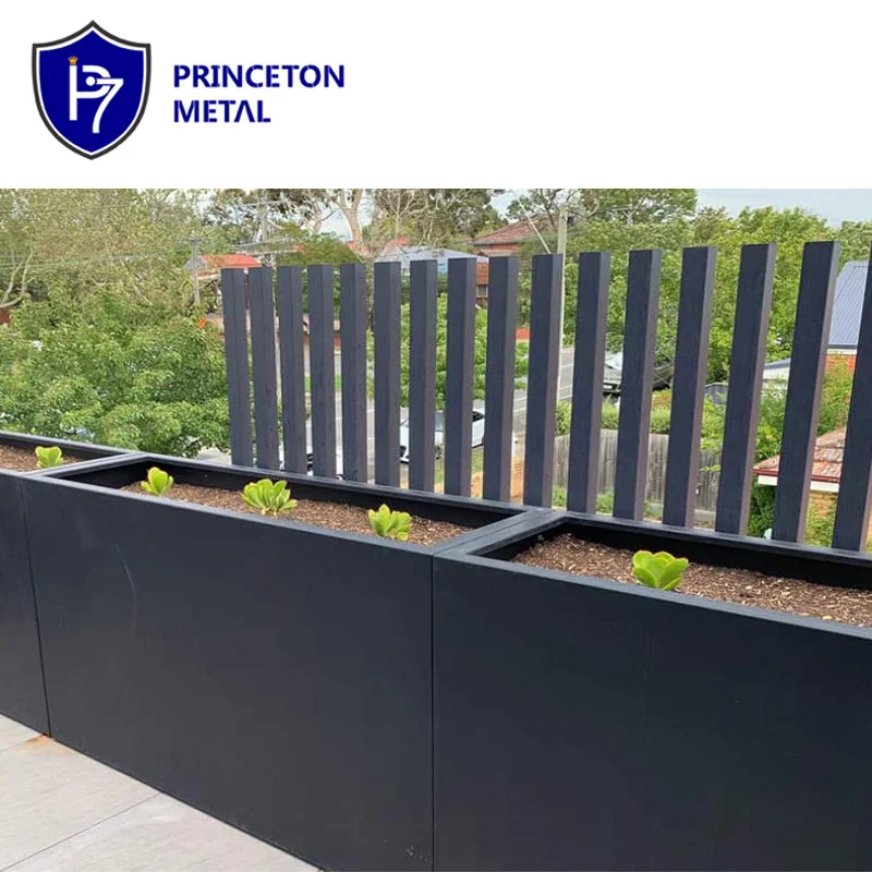 Princeton Metal Aluminum weathering resistant aluminum DIY Large size planter pot flower box factory