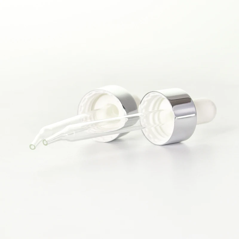 New Design Rose Gold Aluminum Glass Dropper Bottle Stopper Easy Portable Food Grade Coating for Cosmetics and Packaging