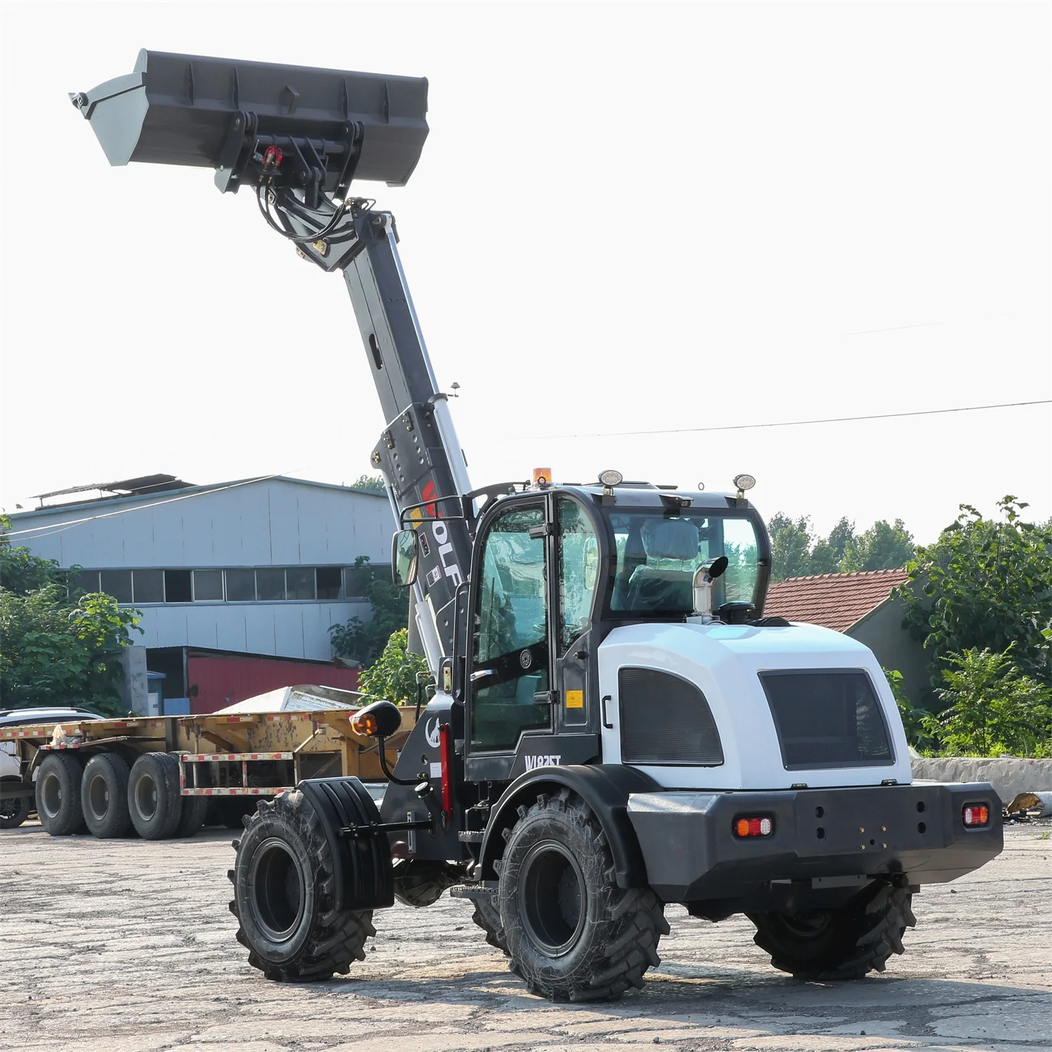 China wolf 2.5Ton Mini Small Compact Telescopic Loader Telehandler