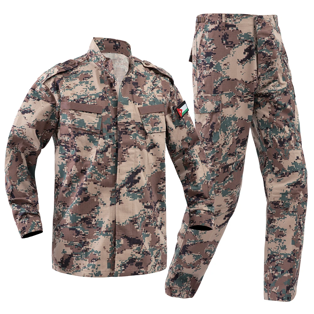 Камуфляжная тактическая Униформа по индивидуальному заказу для отделов безопасности в Иордании прочная куртка и брюки наружного использования