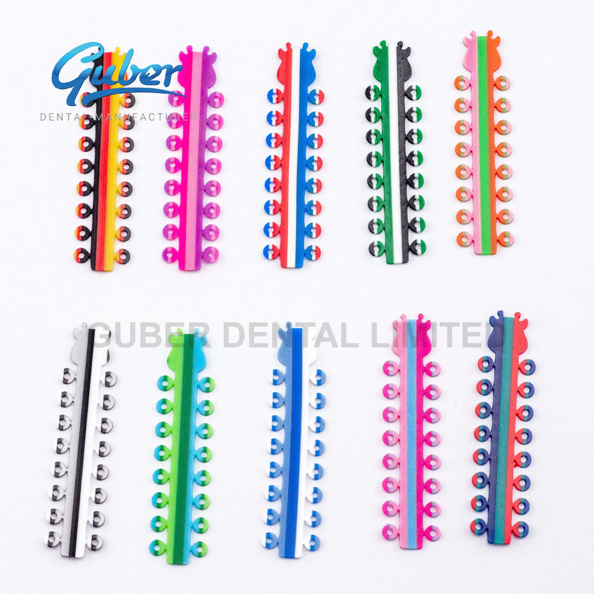 Dental Teeth Braces Elastics Ligaties Elastic Orthodontics Bracket Orthodontic Power Chain Ligatate Elastomeric