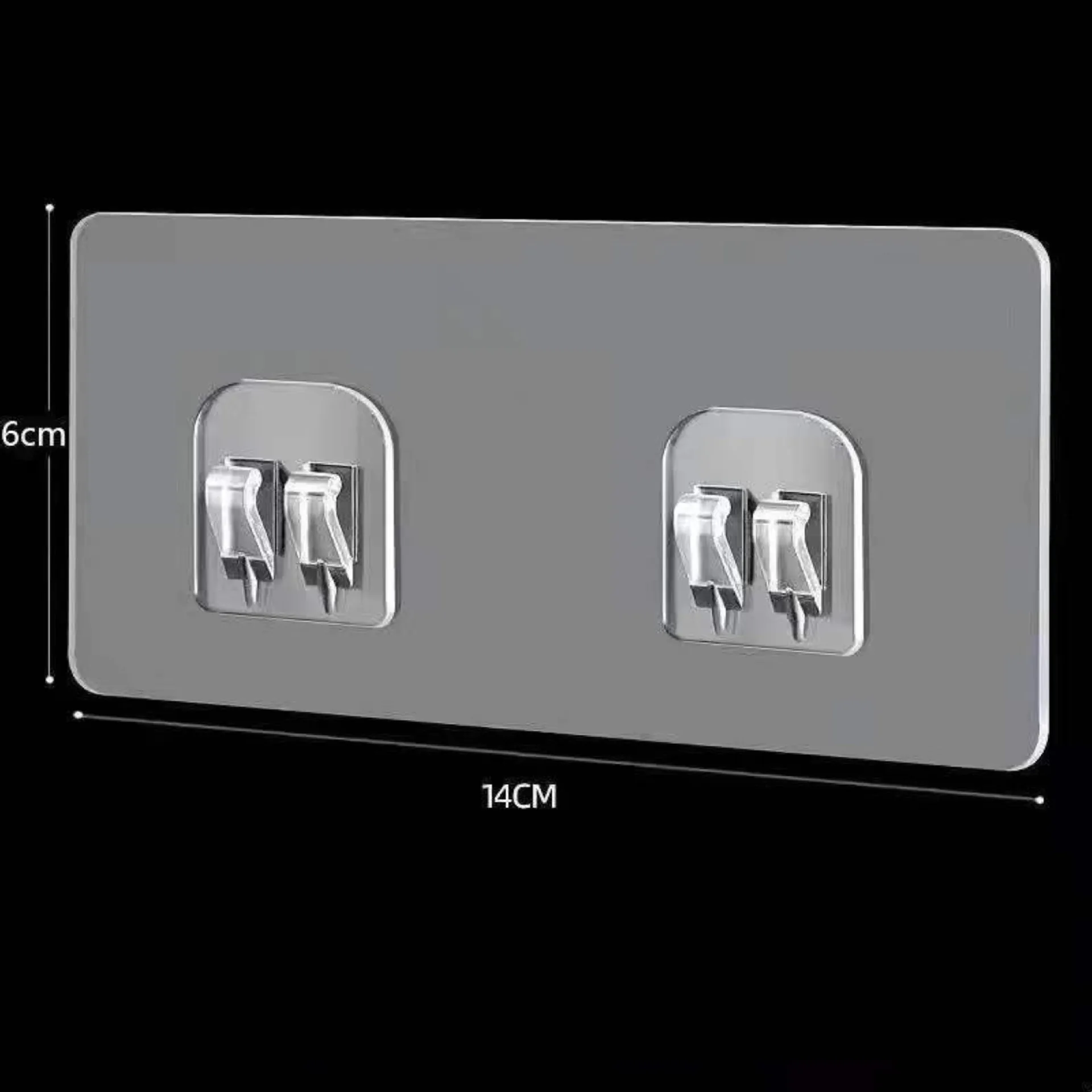 Factory wholesale custom traceless patch adhesive hook acrylic auxiliary adhesive sheet strong punch-free clip hook accessories