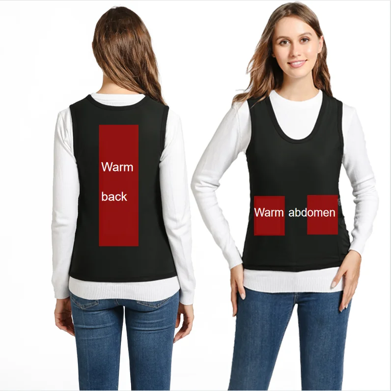 Winter Women Men Usb Charging Intelligent Heating Vest Far Infrared Outdoor Keep Warm Waistcoat Thermal Clothing