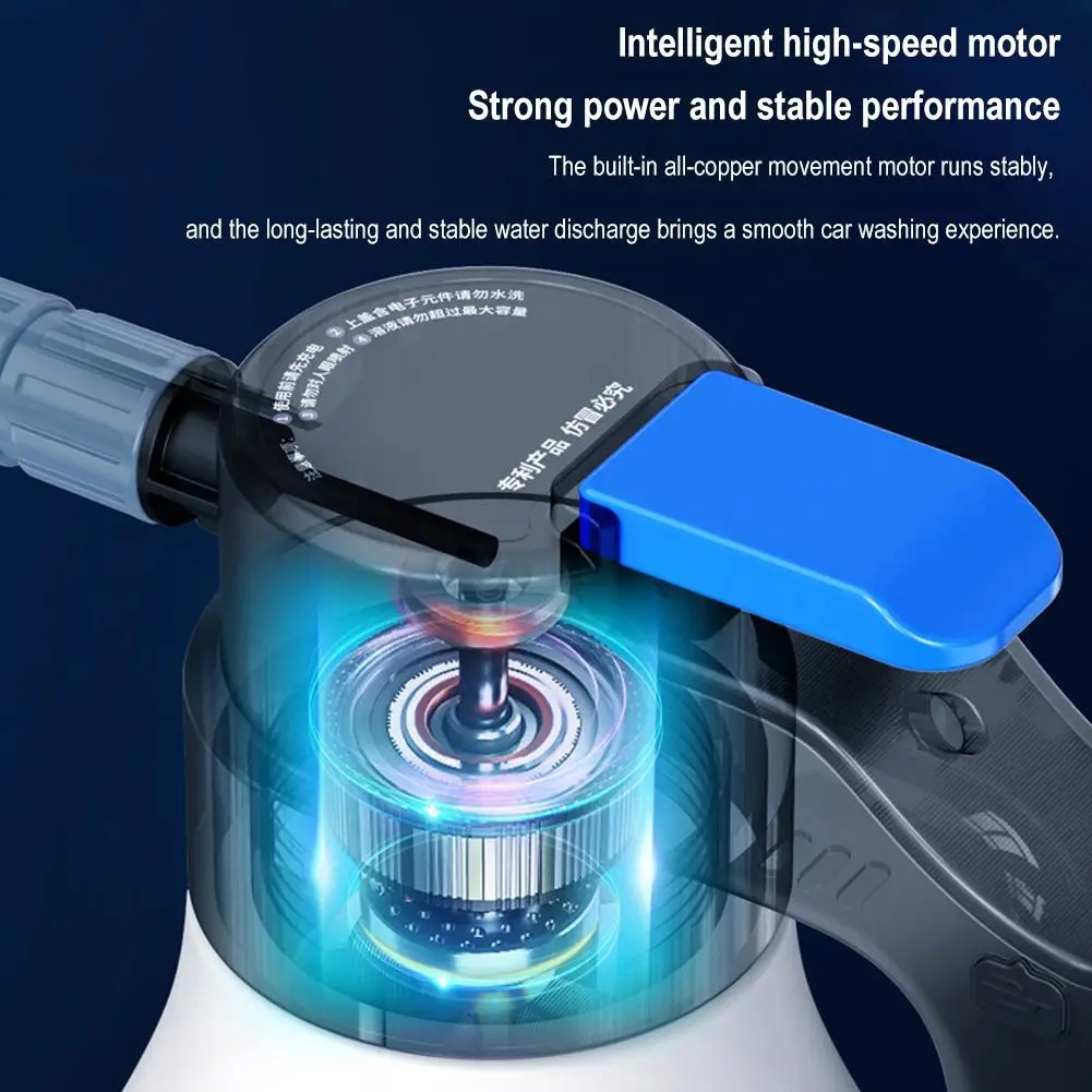 1.5L Electric Foam Spray Pot Rechargeable Higher Pressure Garden Watering Can Pressurization Kettle Cleaning Tools Accessories