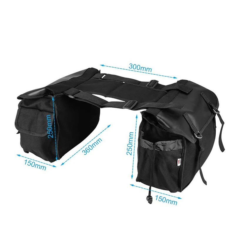 Motorcycle Pannier Bag Luggage Saddle Bag Waterproof Motorcycling Rear Seat Carrier Motorbike Travel Bag