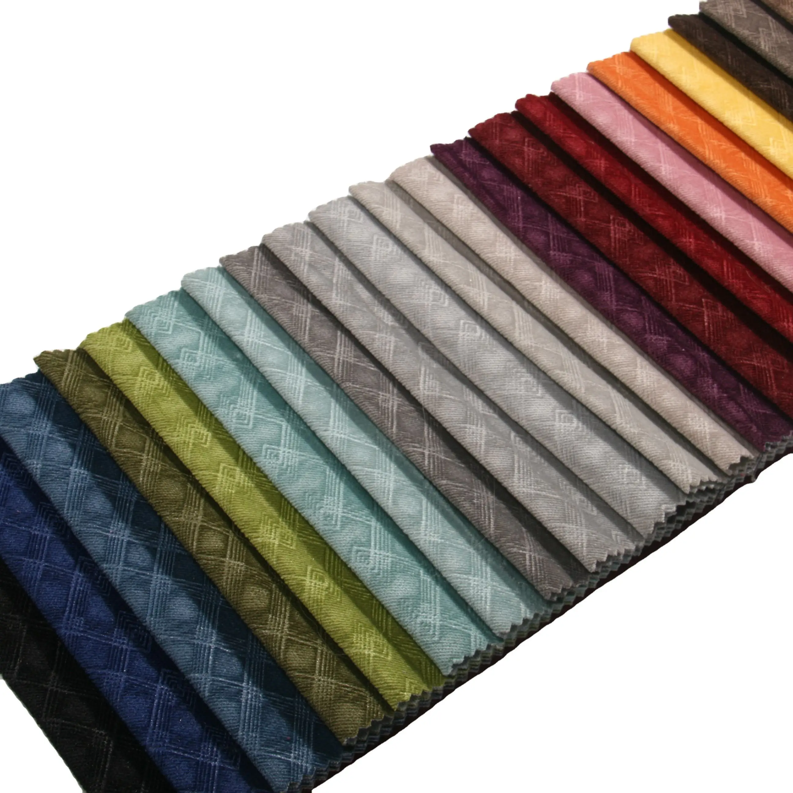 Africa 100% polyester upholstery hometextile embossed velour velvet fabric for curtains sofa