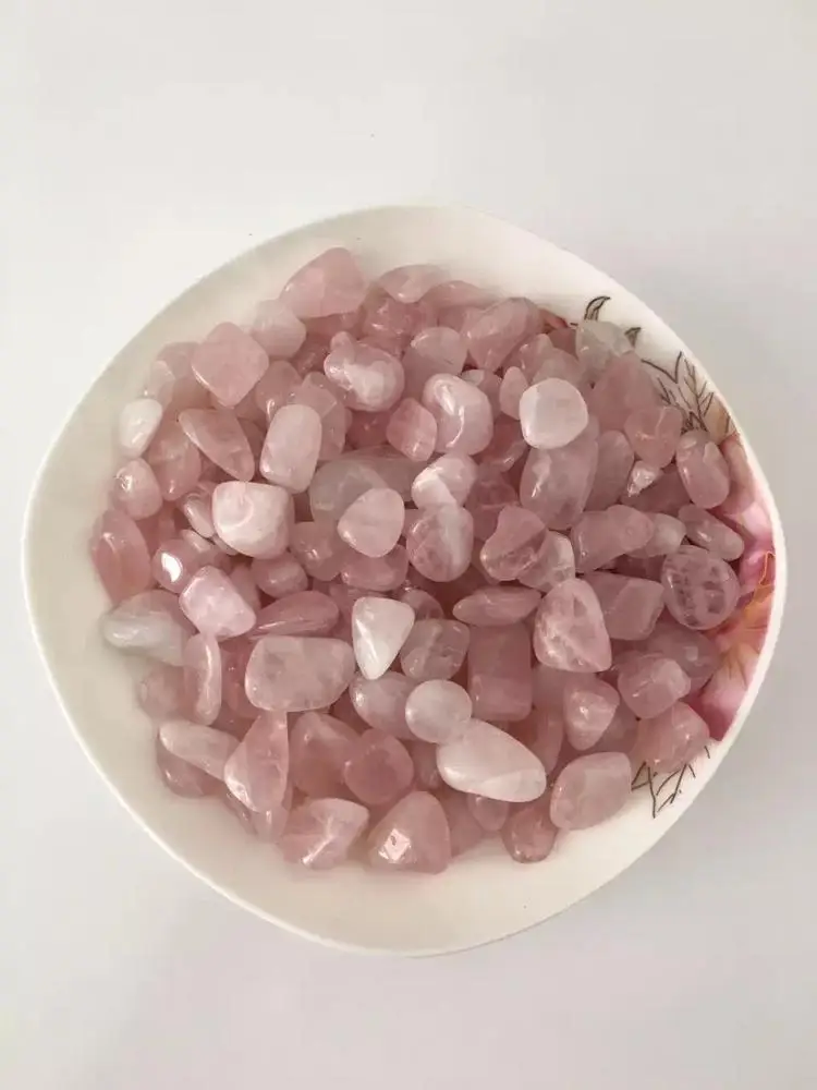 
Wholesale Healing Crystal Polished Tumbled Stone Natural Rose Quartz aquarium gravel Gemstones 