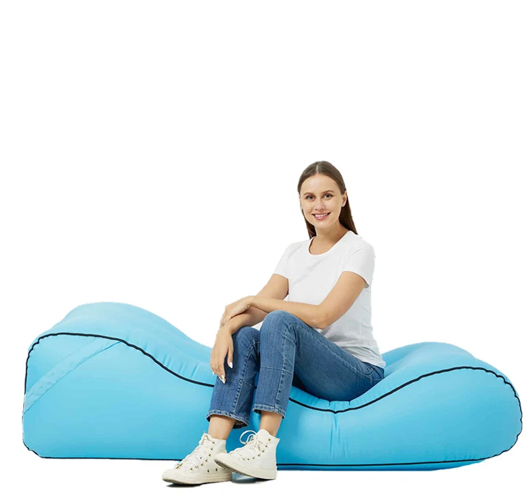 High Quality Air sofa Lay Bag Recliner Inflatable Couch Lounger Camping Air Mattress Sofa Beach Sleeping Lazy Bag