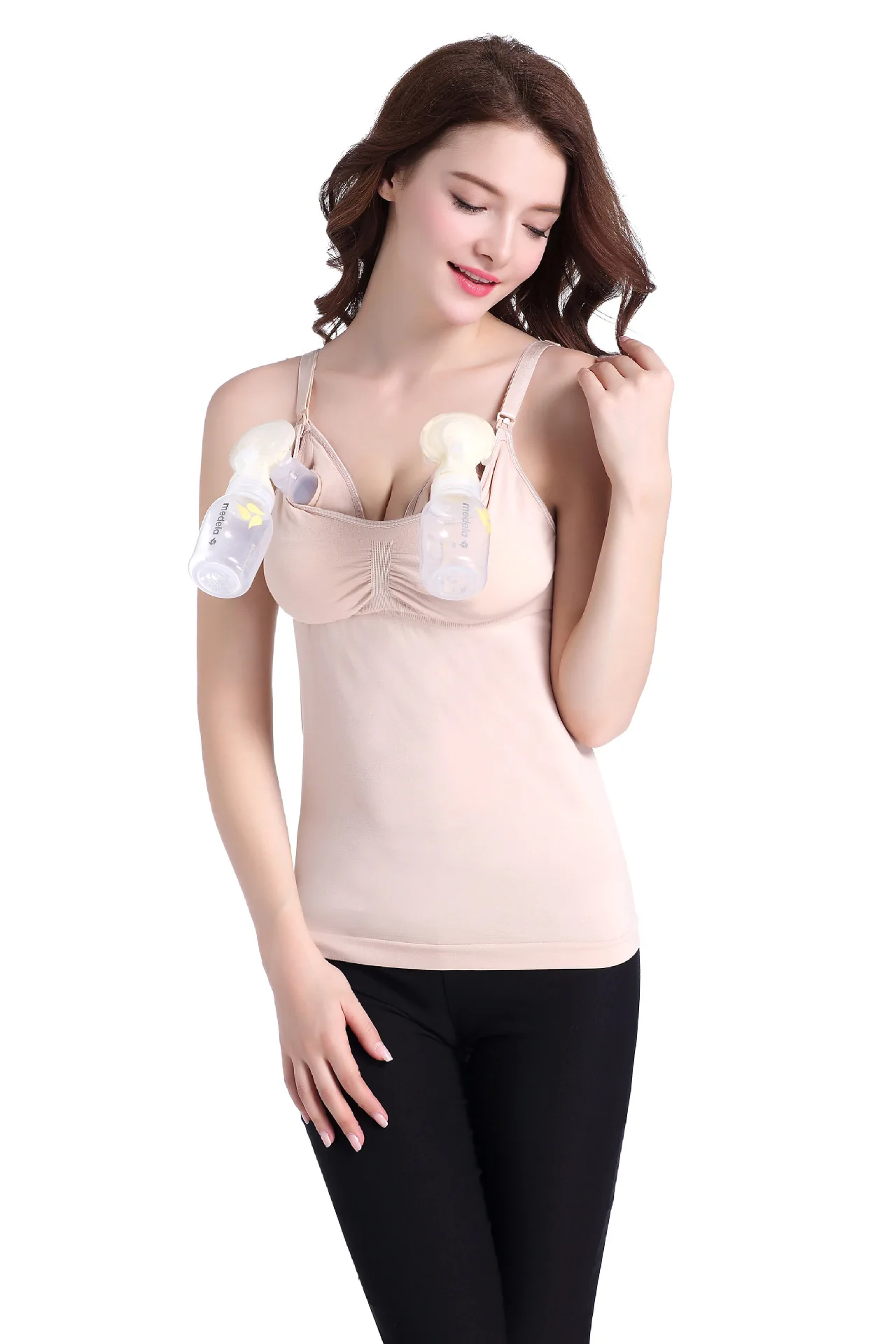 Hot Selling New 144h samples Comfortable stylish breast pumping bra breast pump hands free nursing bra breast pump bra photo