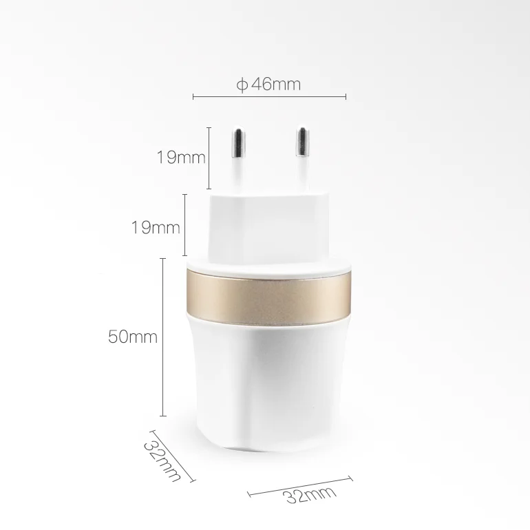 Dual usb ports AC100 240V wall charger mobile phone accessories portable travel charger 5V 1A 2A 3.1A fast charging