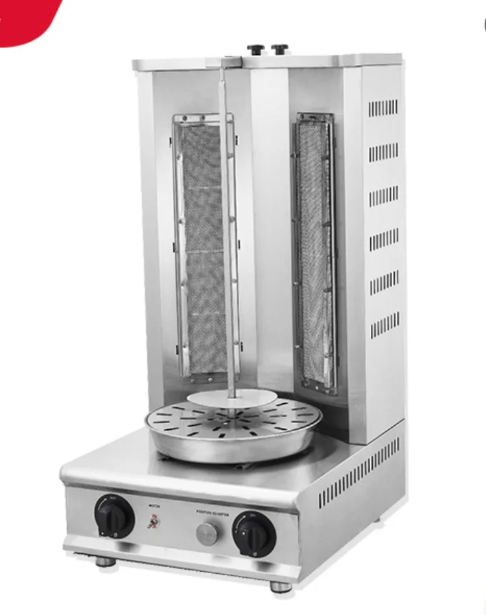 4-burner stainless steel shawarma machine/gas machine