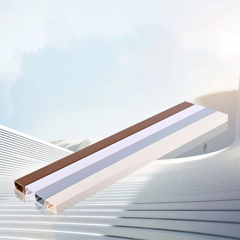 Extrusion Profile Wire Cord Raceway Plastic Cable Trunking Custom Sizes for Electrical Cable System PVC Cable Trunking Profile