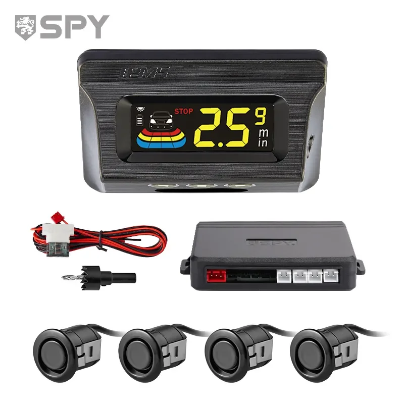 SPY hot selling 4 sensors parking Radar buzzer forth parking sensor magnetic car reversing aid
