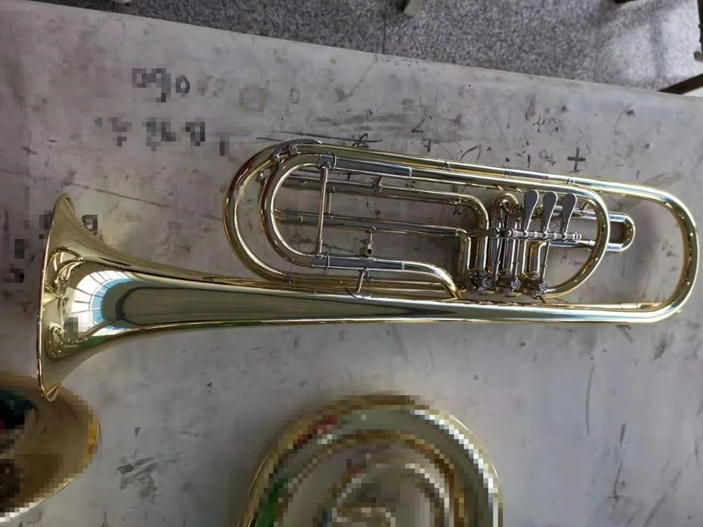 High grade Bb key Rotary Bass Trumpet (JBTR-500)