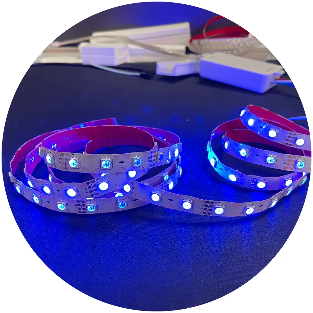 DC12V pixel RGBIC programming s type zigzag advertising display letter signage rgbic led strip lights for channel letter