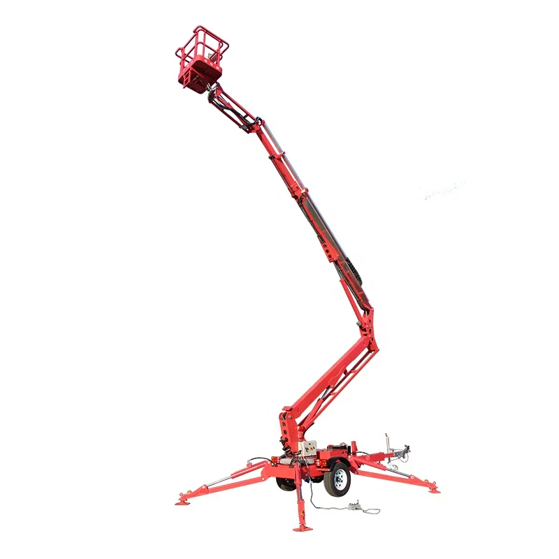 
20m Electric Hydraulic Trailed Towable Spider Aerial Boom Lift 