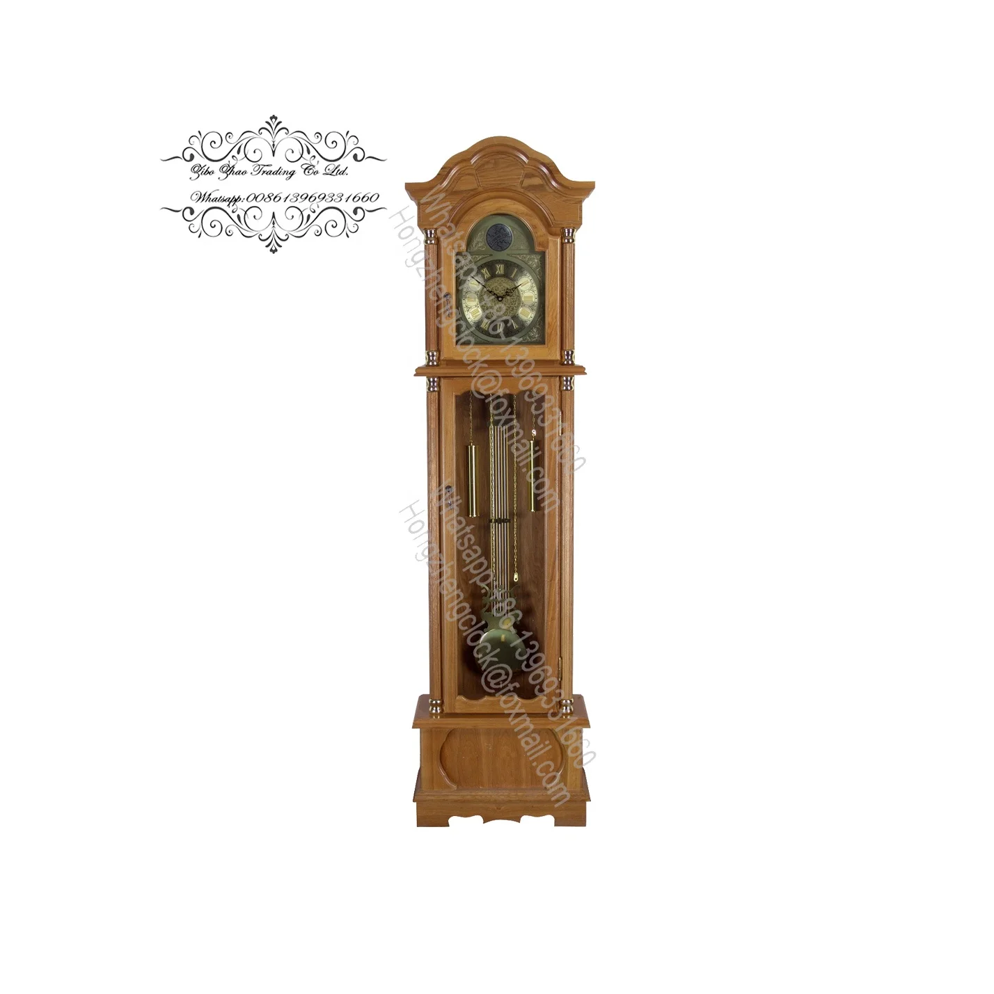 Browman 84' Solid Wood Grandfather Clock with Adjustable Chime Volume Accent your home with this impressive grandfather clock