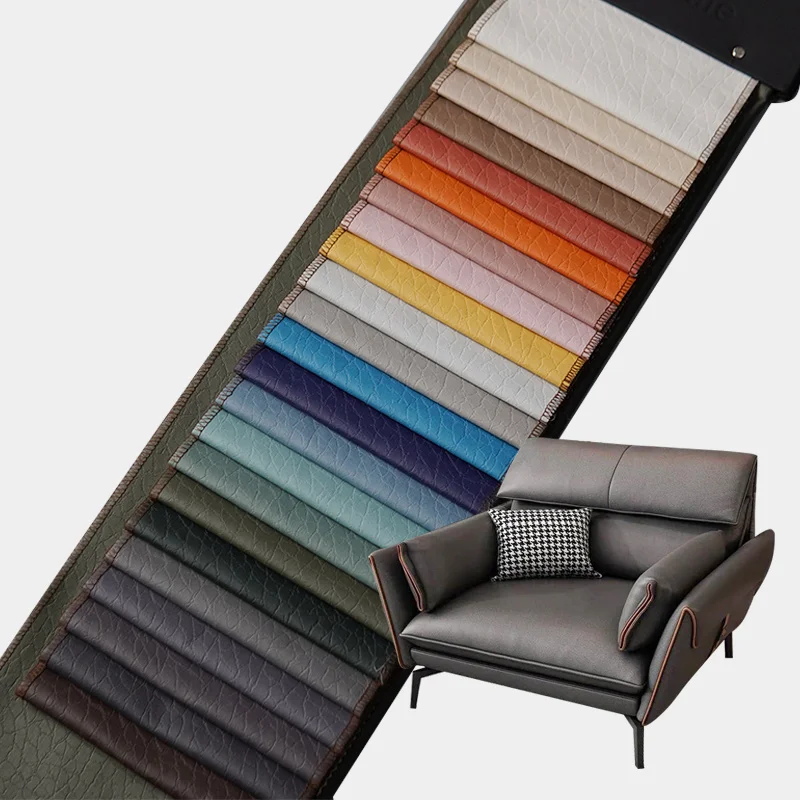 100% polyester Technology artificial leather Bronzed Embossed fabric Waterproof composite back nano technology fabric