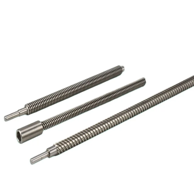 30mm Diameter High Precision Low Friction Low Wear Large Bearing Capacity 304 Stainless Steel Trapezoid thread Linear Lead Screw