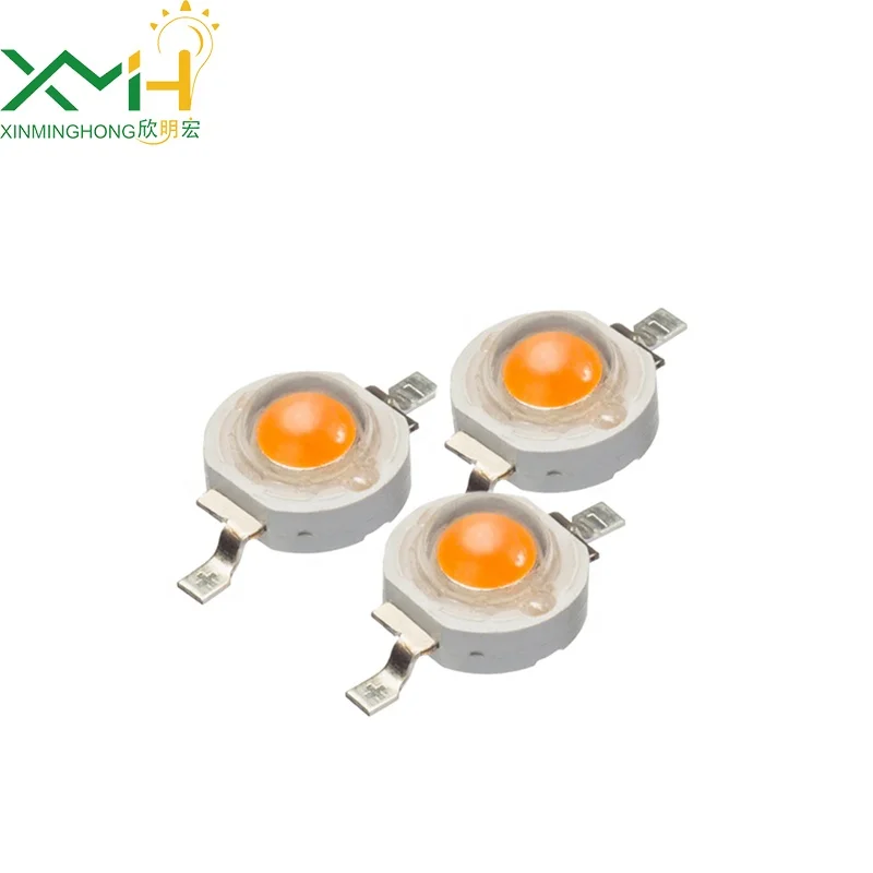 High Power Led Single Color Series Headlight 3v 1-3W Warm White 2800-3200K 100-180LM SMD LED