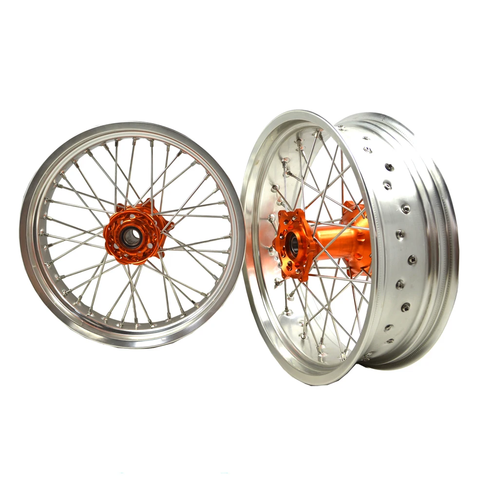 Aluminum alloy Motorcycle Super Motard rims wheels for SXF 250 450