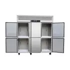 Factory directly cold drink 6 doors commercial refrigerator freezer equipment