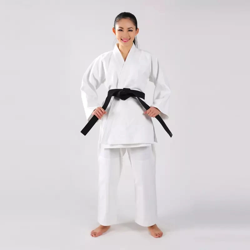 Ali baba trade assurance super quality 100 cotton dobby weave white judo uniform custom