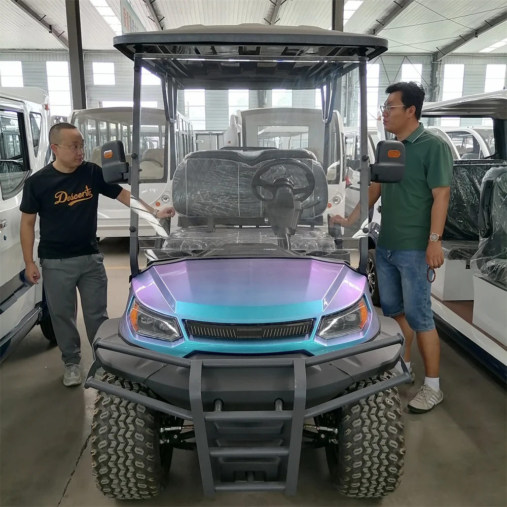 JERRY Electric Sightseeing Bus Golf Buggy 2 4 6 8 10 Seater Battery Operated Golf Car Kart for sale