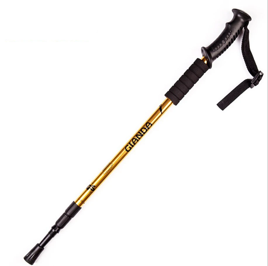 Ultralight Aluminum Alloy  Telescopic Walking Stick adjustable Trekking Alpenstock Climbing Hiking Pole Canes