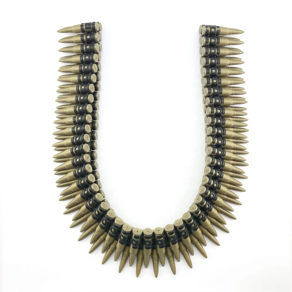 Пластиковая игрушка искусственная пуля ремень армейская Solider створки для винтовки роскошный пули аксессуар костюма