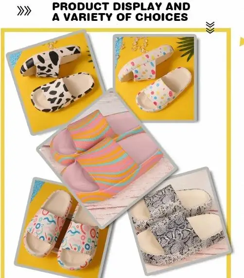 Custom Slippers Non-slip Indoor Thick Soled Eva Form Cloud Slippers Chancletas De Mujer Pillow Slides for Women