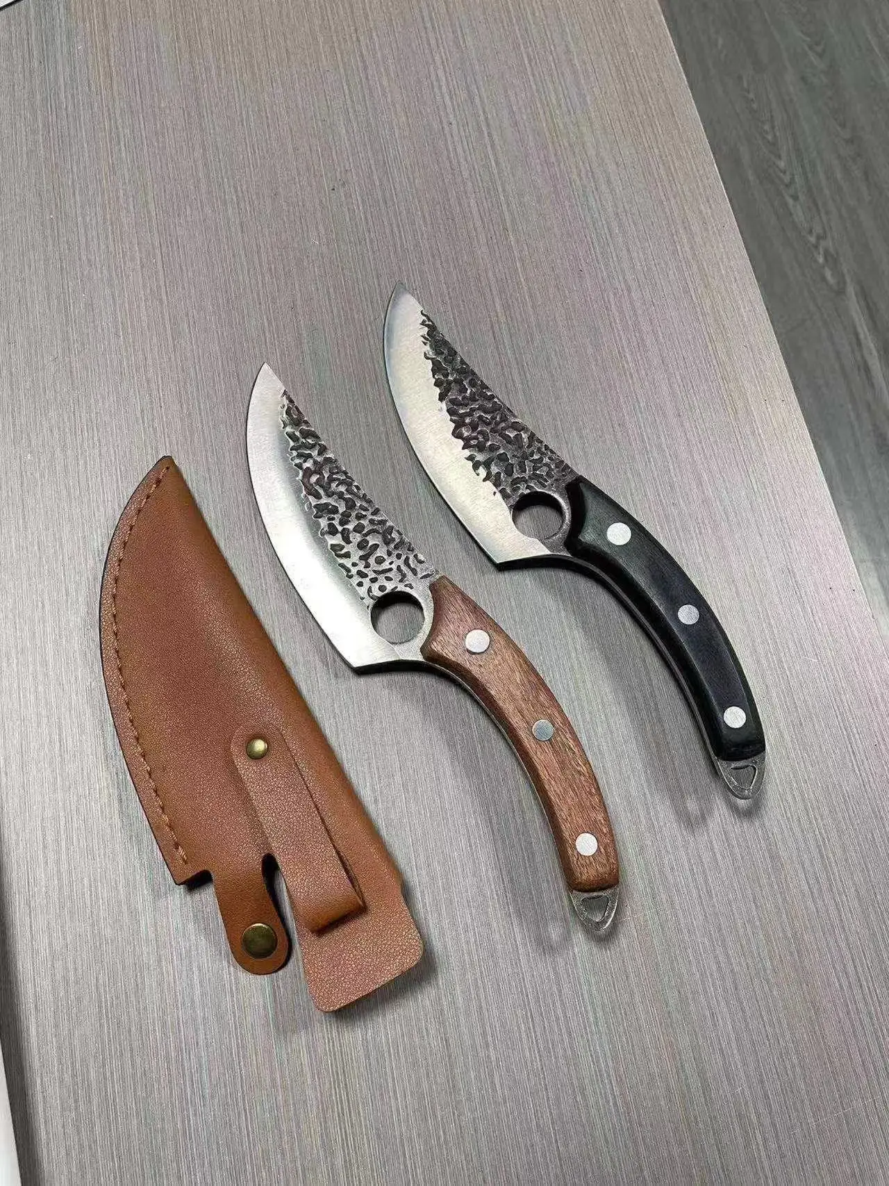 High Carbon Steel Japan  butcher knife set Japanese meat knife for  butcher knife with PU case and gift box package