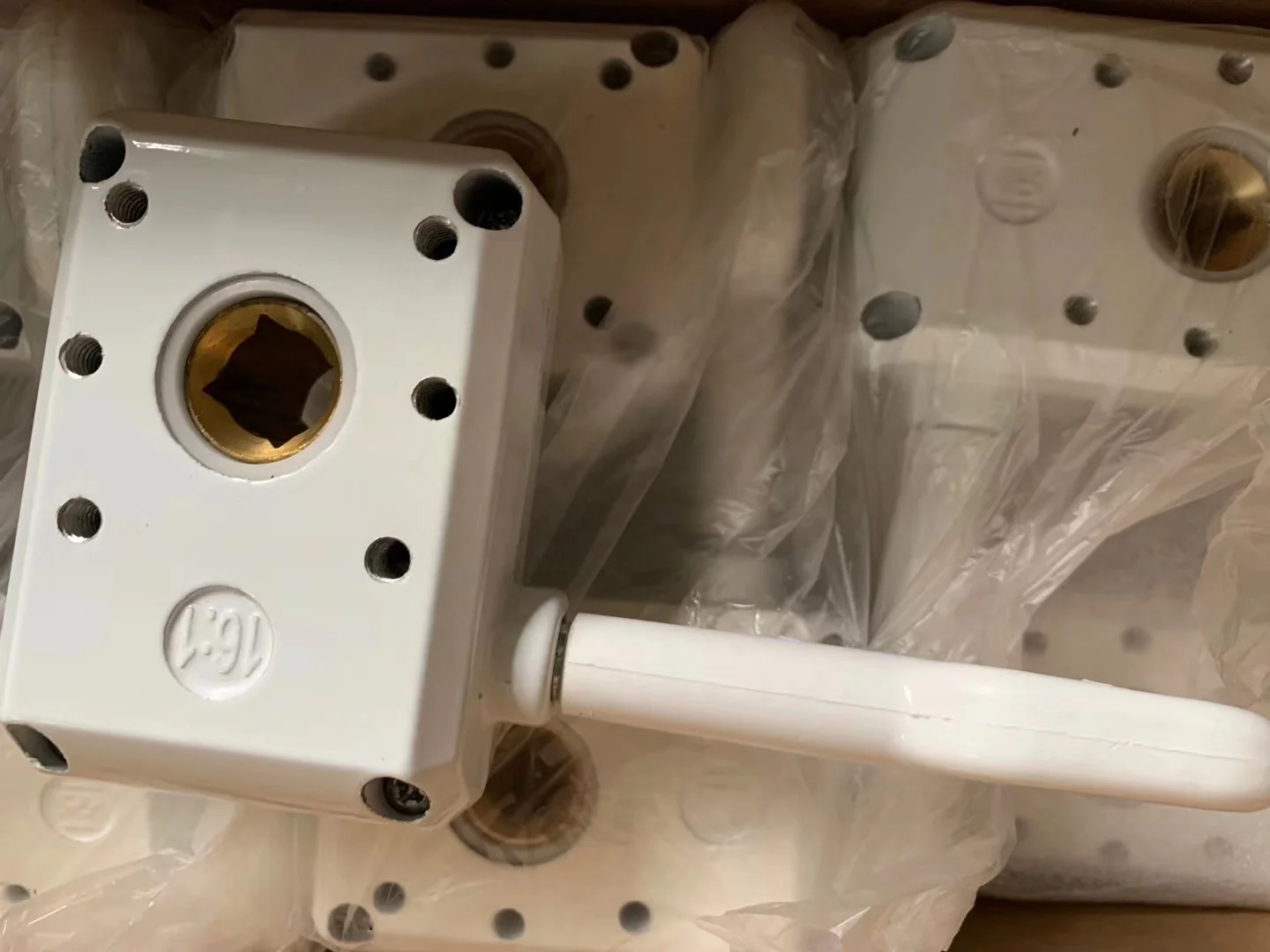 1:16 Aluminum manual awning gear box,worm gear box,retractable awning parts