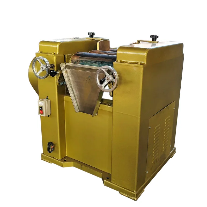 1-10 kg/hour Oil Paint Fine grinding Three Roller Mill Offset Ink Triple Roll Grinder Milling Machine for Pigment/Color paste