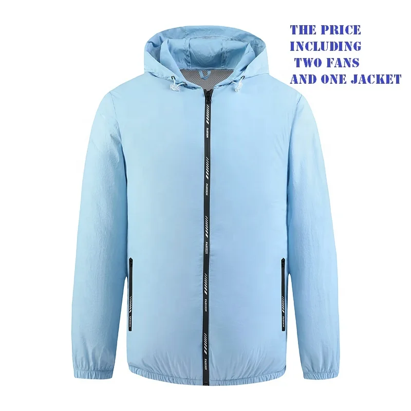 Cooling Fan Jacket Heatstroke Prevention Air Conditioned Clothes Sun Protection Ice Cool Vest with Fans Cable Work