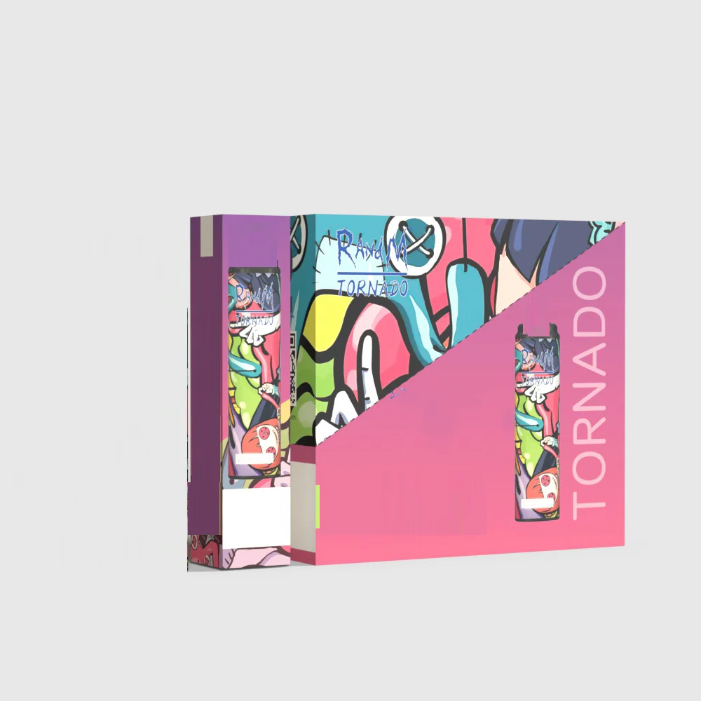 Оригинальная перезаряжаемая R & M Tornado 6000 Россия и английский упаковка для рождественского подарка торнадо