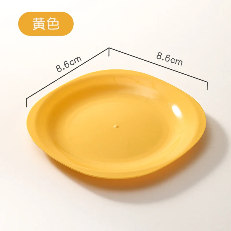 Plastic Wedding Party Snack Candy Salad Promotional Gift Square Plates For Holiday